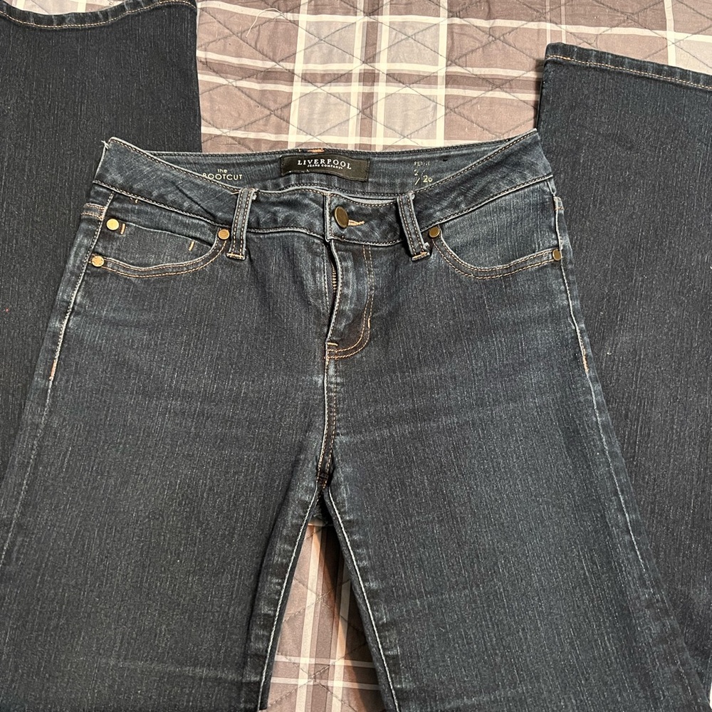 Liverpool Jeans Company Dark Blue Boot Cut Jeans